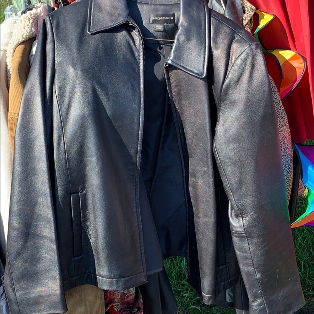 Leather jacket for men